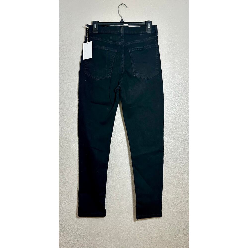 ÉTICA Marcella High Rise Skinny Jeans 27 Tall Onyx Black Sustainable Denim NWT - Picture 3 of 5